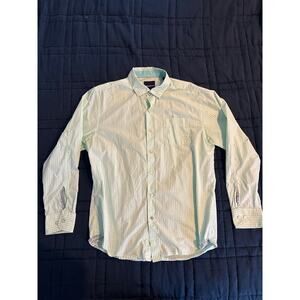 Tommy Bahama white and teal button down casual shirt size large